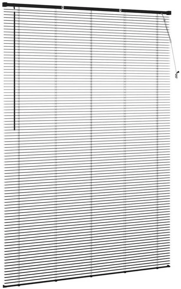 Venecijos žaliuzės Juodas 213 x 130 cm 25 mm PVC