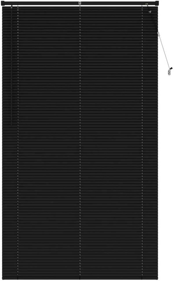 Venecijos žaliuzės Juodas 213 x 120 cm 25 mm PVC