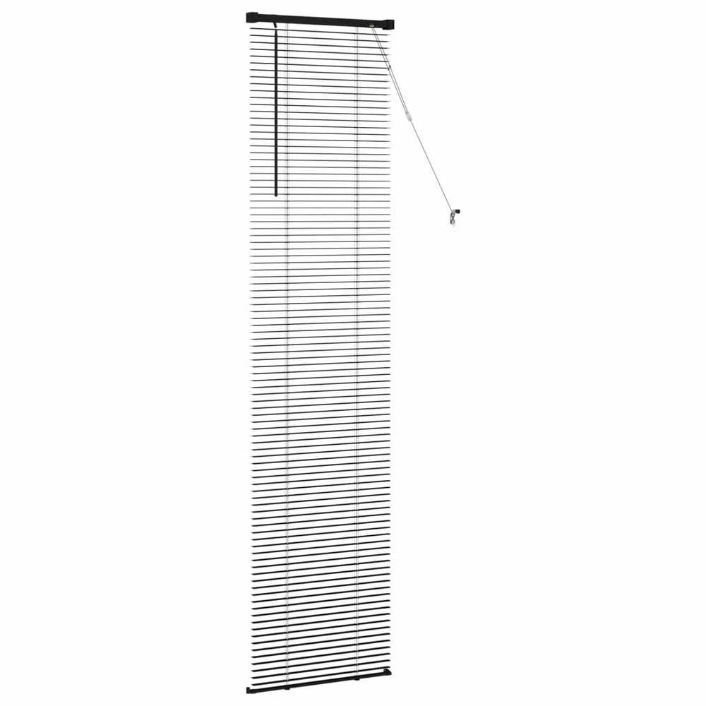 Venecijos žaliuzės Juodas 213 x 50 cm 25 mm PVC