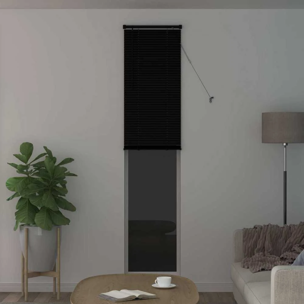 Venecijos žaliuzės Juodas 213 x 60 cm 25 mm PVC