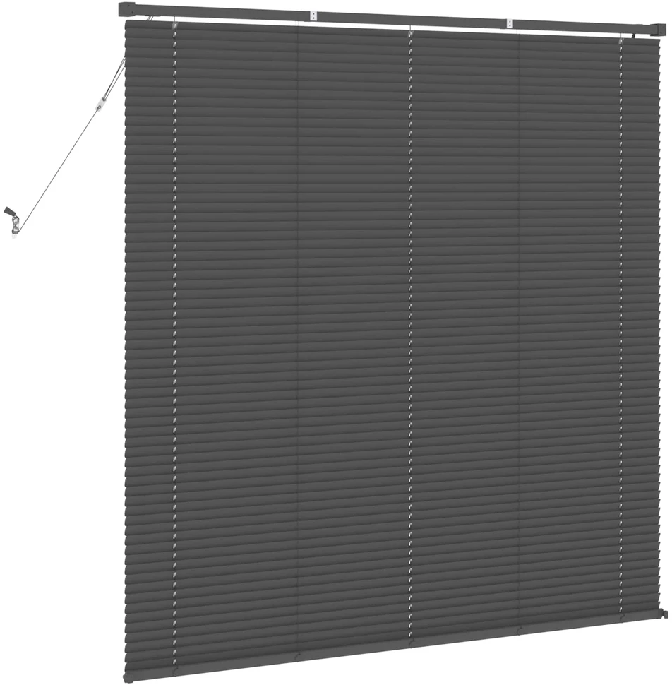 Venecijos žaliuzės Sidabrinė Pilka 150 x 130 cm 25 mm PVC