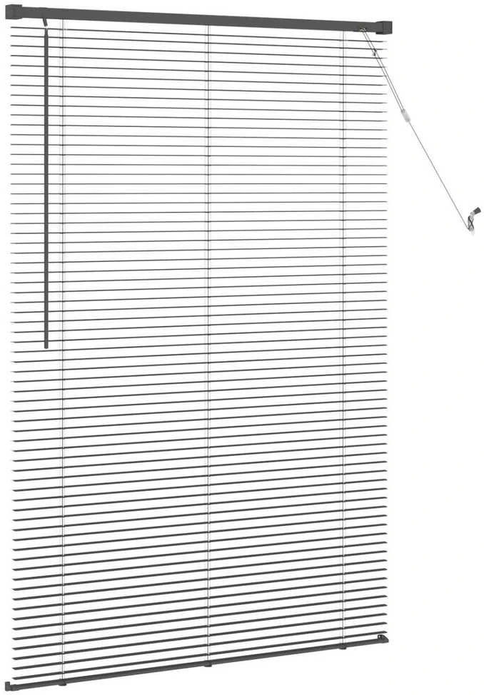 Venecijos žaliuzės Sidabrinė Pilka 150 x 80 cm 25 mm PVC