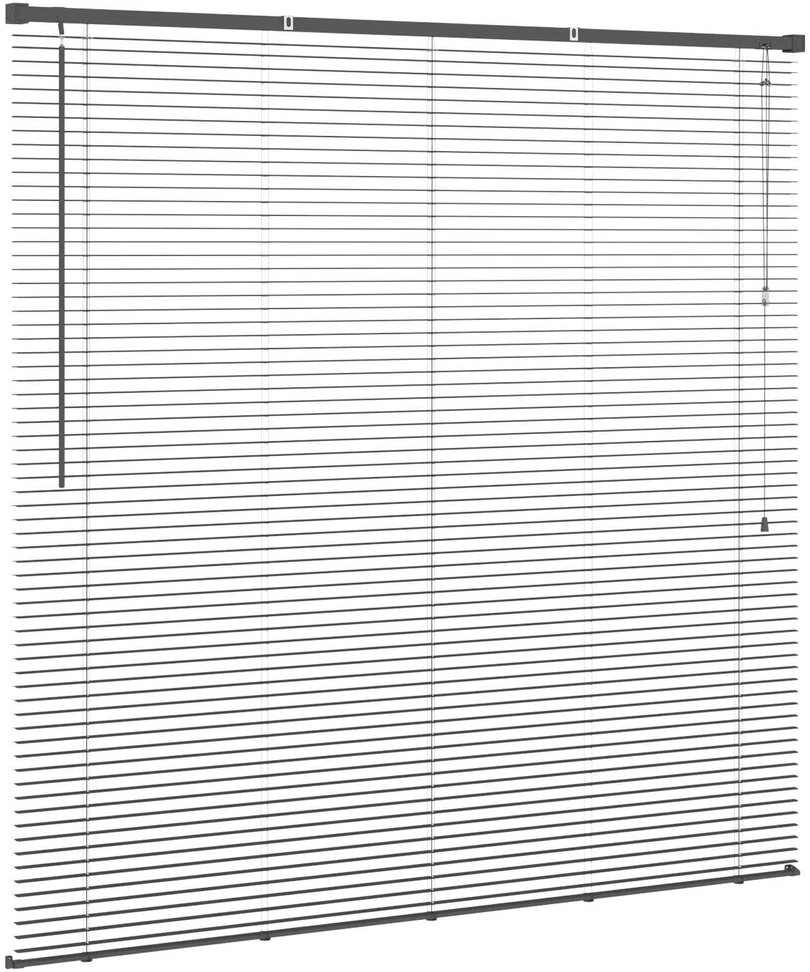 Venecijos žaliuzės Sidabrinė Pilka 150 x 140 cm 25 mm PVC