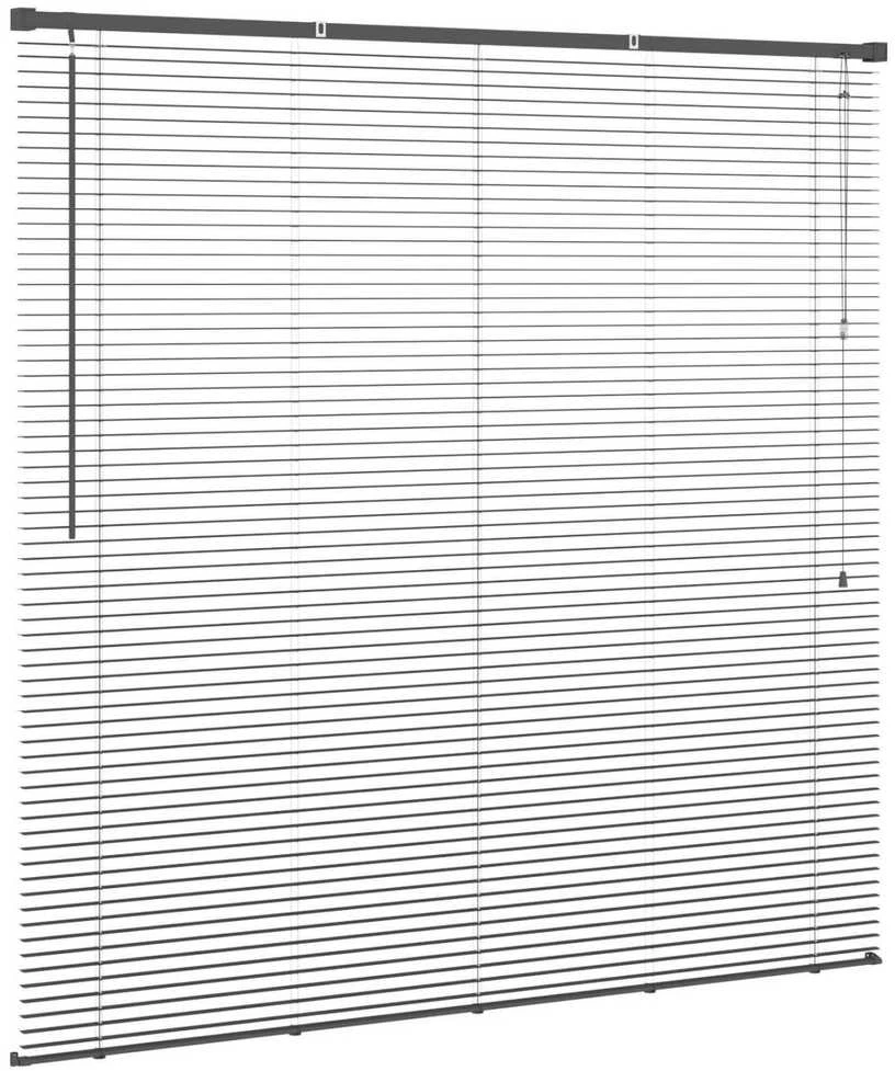 Venecijos žaliuzės Sidabrinė Pilka 150 x 150 cm 25 mm PVC
