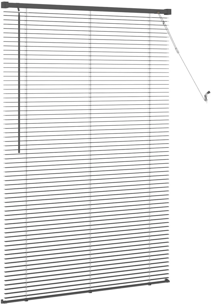 Venecijos žaliuzės Sidabrinė Pilka 150 x 90 cm 25 mm PVC