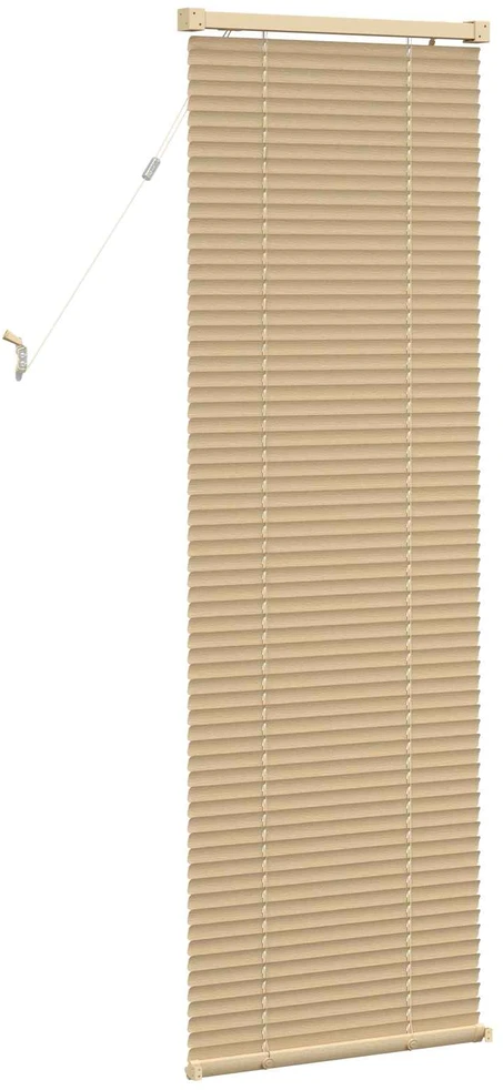 Venecijos žaliuzės Šviesiai ruda su raštu 150 x 50 cm 25 mm PVC