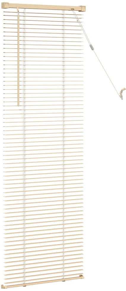 Venecijos žaliuzės Šviesiai ruda su raštu 150 x 60 cm 25 mm PVC