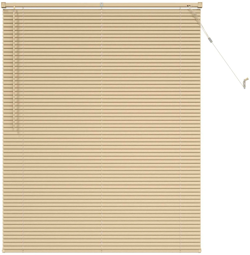 Venecijos žaliuzės Šviesiai ruda su raštu 150 x 120 cm 25 mm