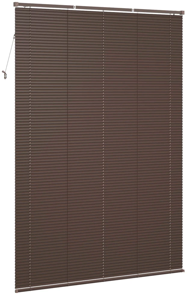 Venecijos žaliuzės Tamsiai ruda su raštu 213 x 160 cm 25 mm PVC