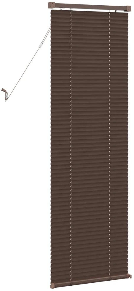 Venecijos žaliuzės Tamsiai ruda su raštu 150 x 50 cm 25 mm PVC