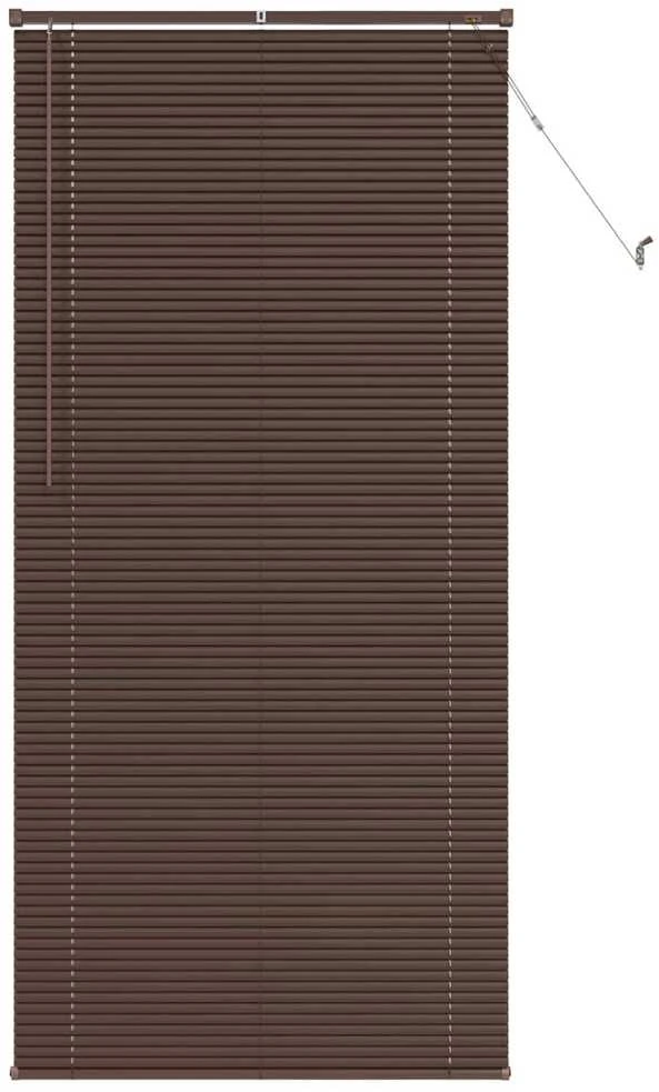 Venecijos žaliuzės Tamsiai ruda su raštu 213 x 70 cm 25 mm PVC