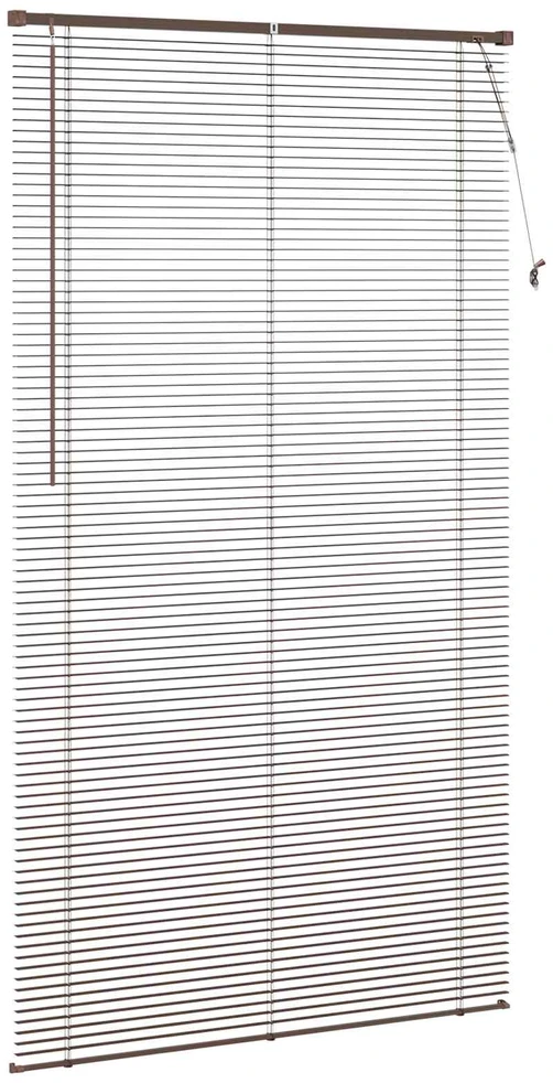 Venecijos žaliuzės Tamsiai ruda su raštu 213 x 110 cm 25 mm PVC