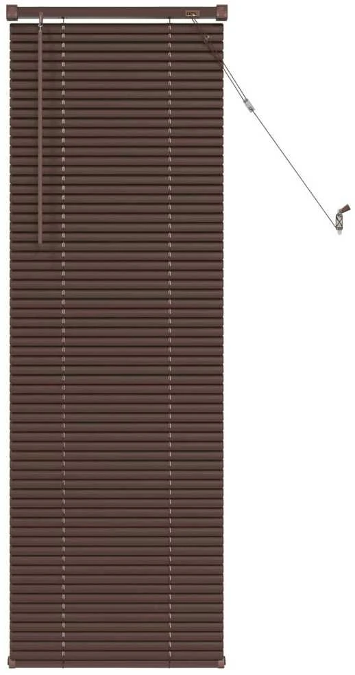 Venecijos žaliuzės Tamsiai ruda su raštu 150 x 60 cm 25 mm PVC