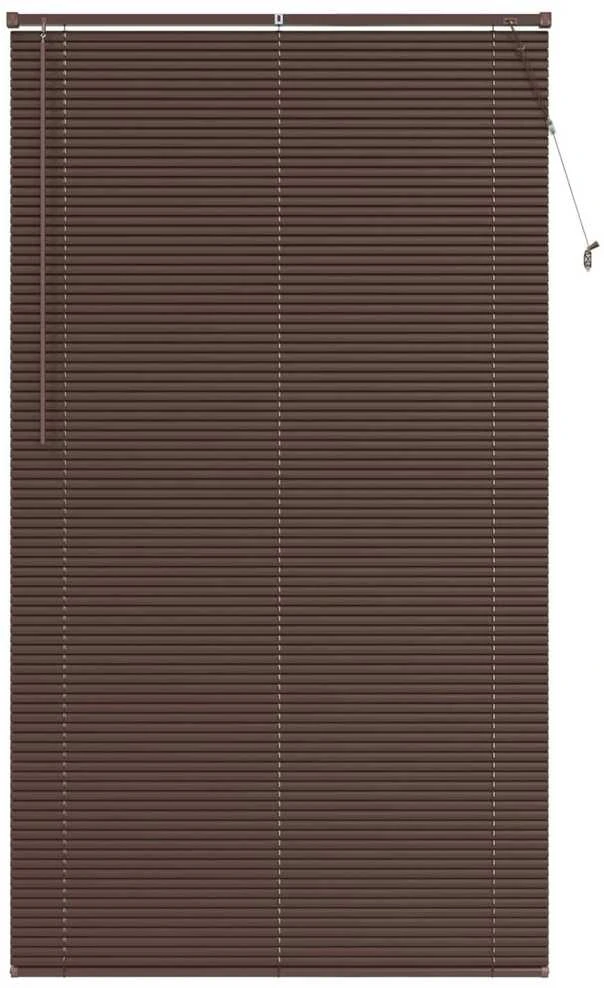Venecijos žaliuzės Tamsiai ruda su raštu 213 x 110 cm 25 mm PVC