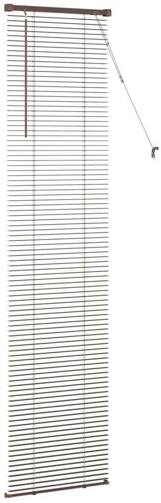 Venecijos žaliuzės Tamsiai ruda su raštu 213 x 50 cm 25 mm PVC