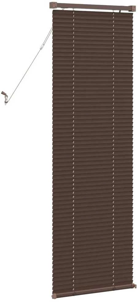 Venecijos žaliuzės Tamsiai ruda su raštu 150 x 60 cm 25 mm PVC