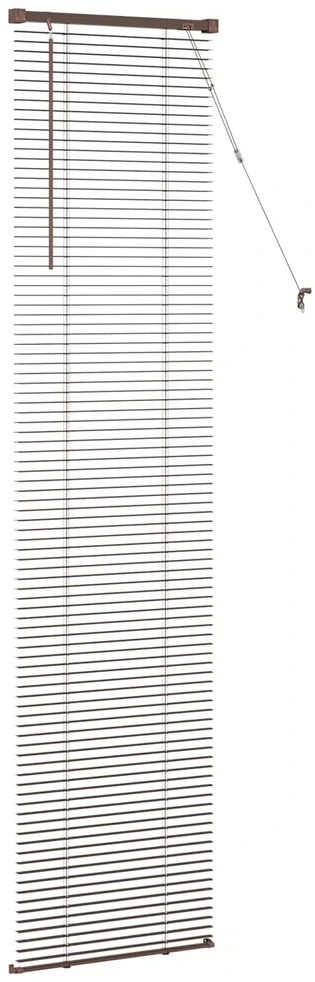 Venecijos žaliuzės Tamsiai ruda su raštu 213 x 40 cm 25 mm PVC