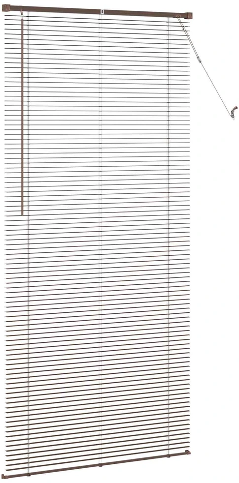 Venecijos žaliuzės Tamsiai ruda su raštu 213 x 90 cm 25 mm PVC