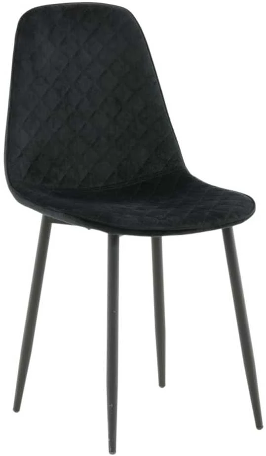 Venture Design Venture Home Valgomojo kėdės Polar, 2vnt., juodos spalvos, aksomas