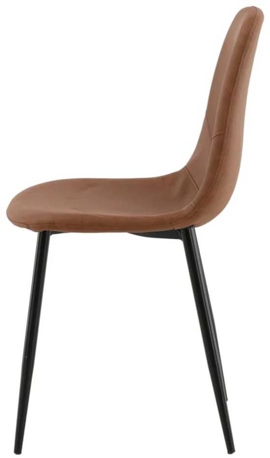 Venture Design Venture Home Valgomojo kėdės Polar, 2vnt., rudos/juodos