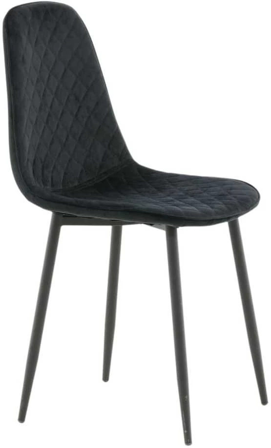 Venture Design Venture Home Valgomojo kėdės Polar, 2vnt., juodos spalvos, aksomas