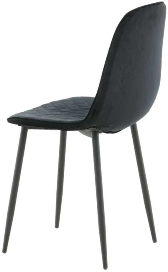 Venture Design Venture Home Valgomojo kėdės Polar, 2vnt., juodos spalvos, aksomas