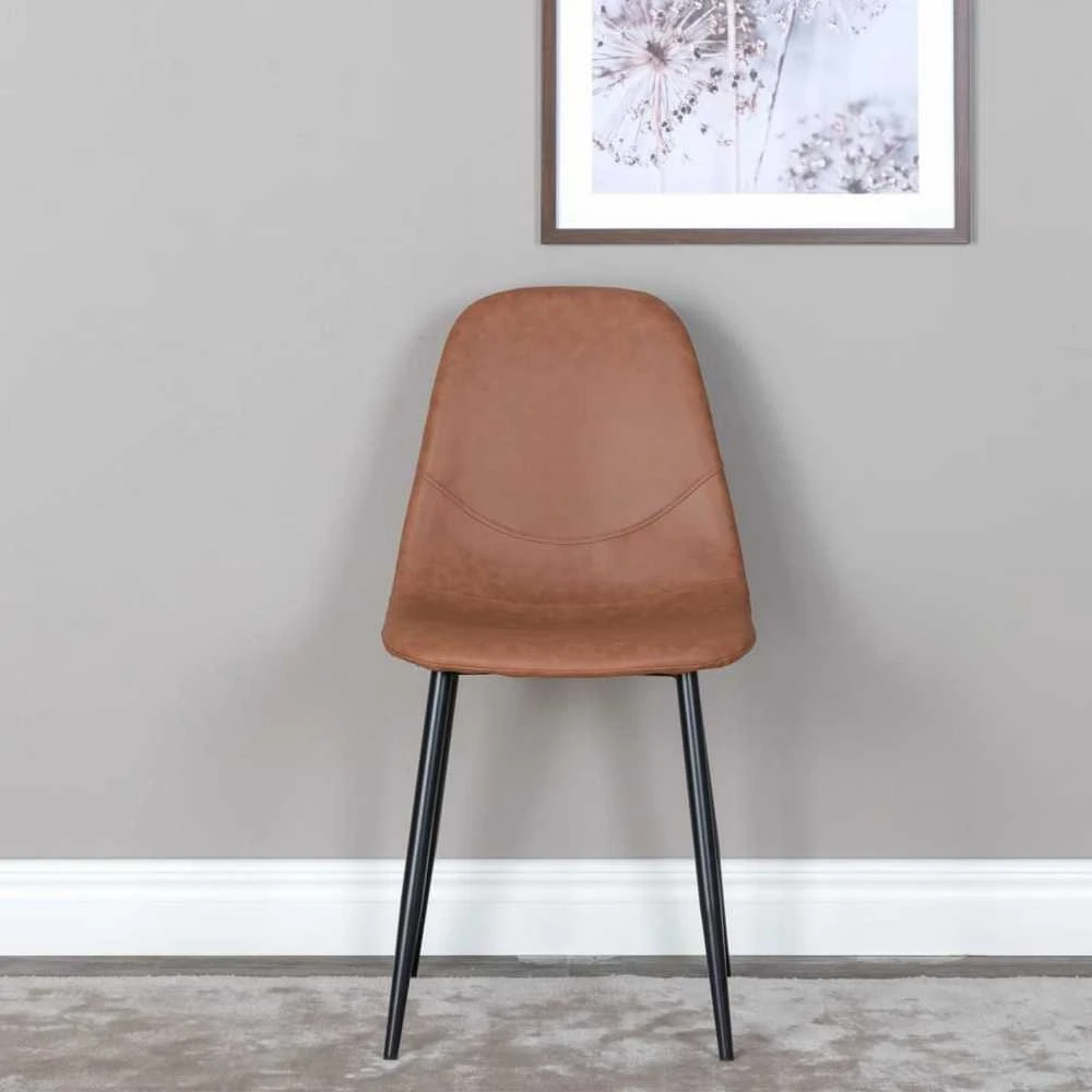 Venture Design Venture Home Valgomojo kėdės Polar, 2vnt., rudos/juodos