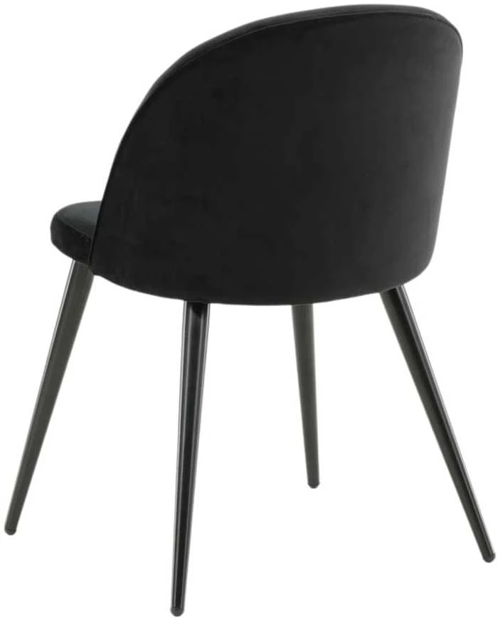 Venture Design Venture Home Valgomojo kėdės Velvet, 2vnt., juodos spalvos, aksomas