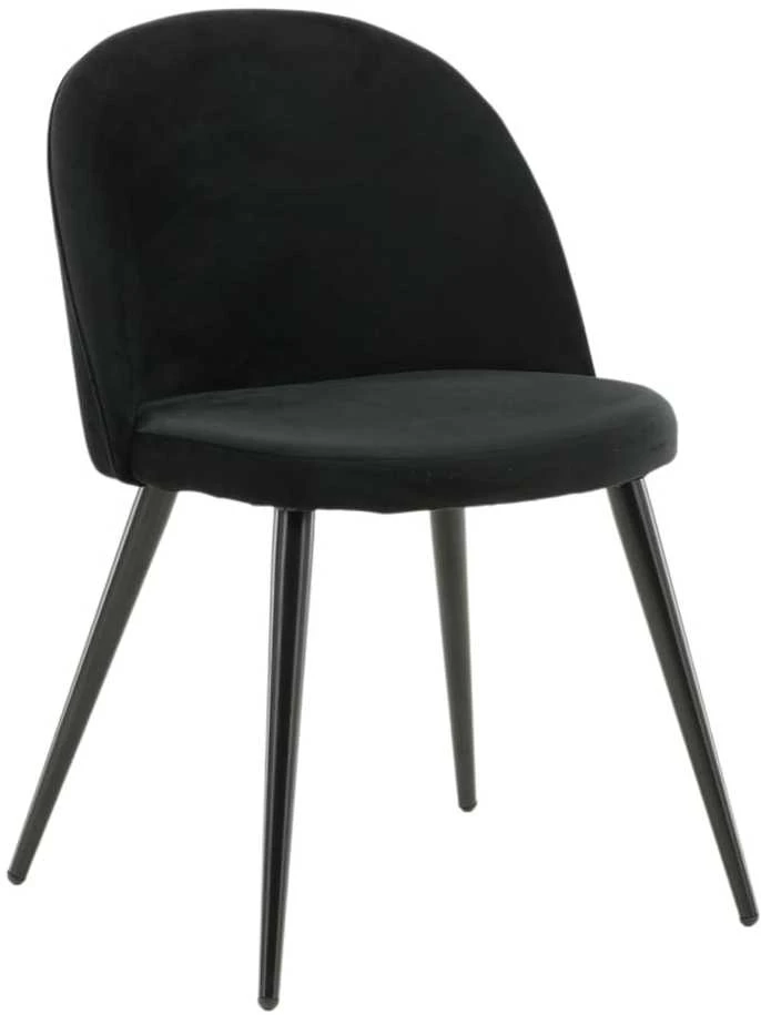 Venture Design Venture Home Valgomojo kėdės Velvet, 2vnt., juodos spalvos, aksomas