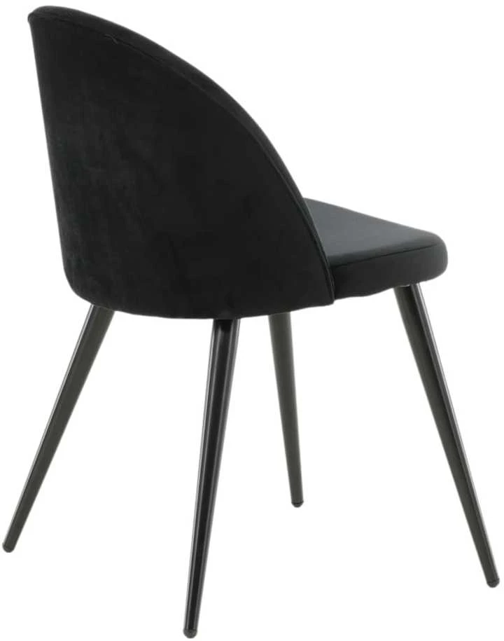 Venture Design Venture Home Valgomojo kėdės Velvet, 2vnt., juodos spalvos, aksomas
