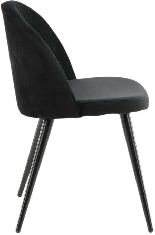 Venture Design Venture Home Valgomojo kėdės Velvet, 2vnt., juodos spalvos, aksomas
