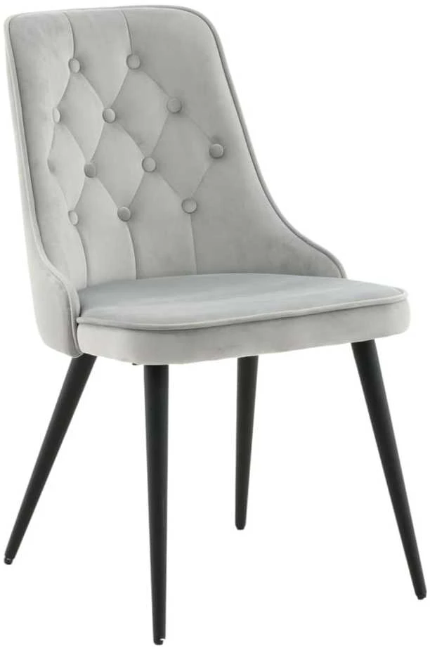 Venture Home Valgomojo kėdės Velvet Deluxe, 2vnt., pilkos, aksomas