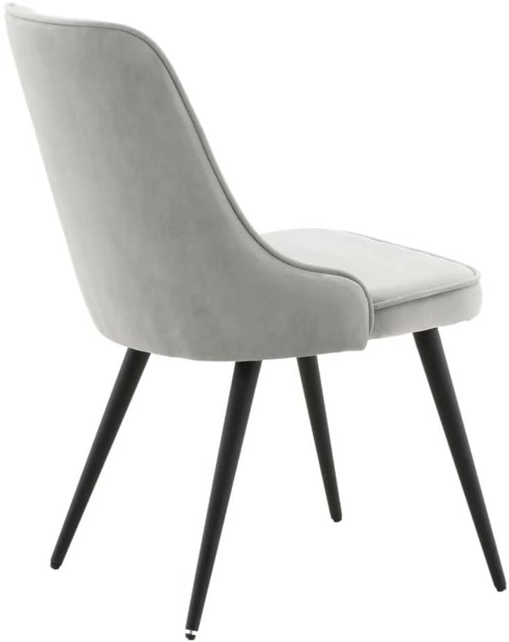 Venture Home Valgomojo kėdės Velvet Deluxe, 2vnt., pilkos, aksomas
