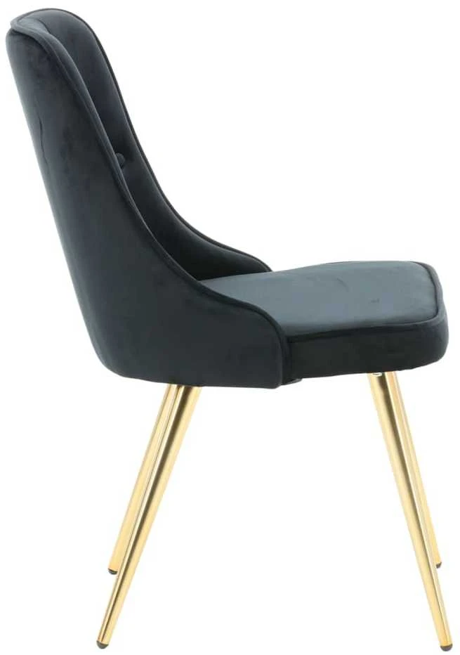 Venture Home Valgomojo kėdės Velvet Deluxe, 2vnt., juodos, aksomas