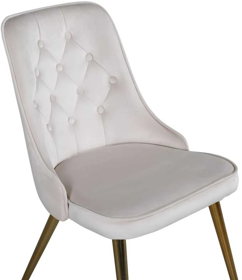 Venture Home Valgomojo kėdės Velvet Deluxe, 2vnt., smėlio, aksomas