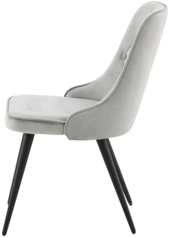 Venture Home Valgomojo kėdės Velvet Deluxe, 2vnt., pilkos, aksomas