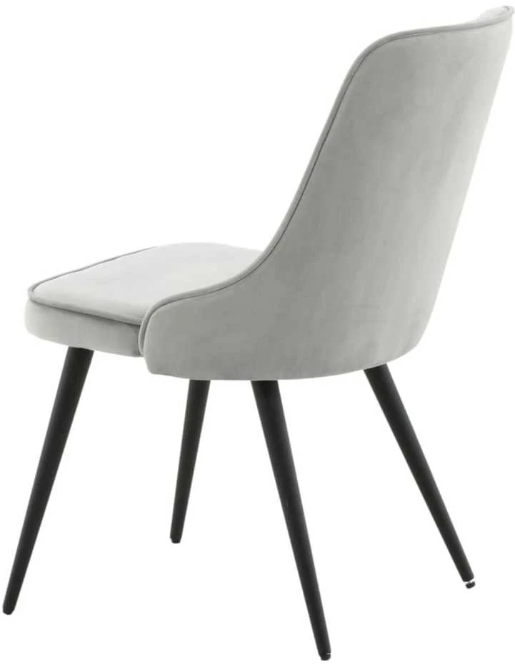 Venture Home Valgomojo kėdės Velvet Deluxe, 2vnt., pilkos, aksomas