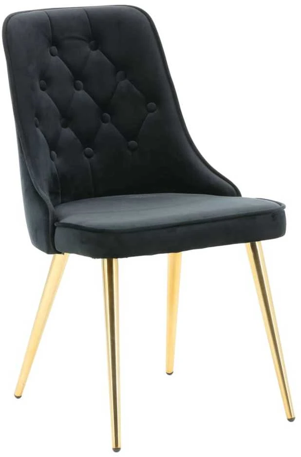 Venture Home Valgomojo kėdės Velvet Deluxe, 2vnt., juodos, aksomas