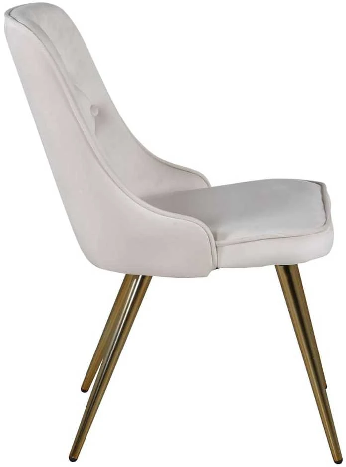 Venture Home Valgomojo kėdės Velvet Deluxe, 2vnt., smėlio, aksomas