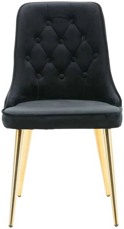 Venture Home Valgomojo kėdės Velvet Deluxe, 2vnt., juodos, aksomas