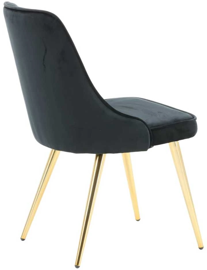 Venture Home Valgomojo kėdės Velvet Deluxe, 2vnt., juodos, aksomas