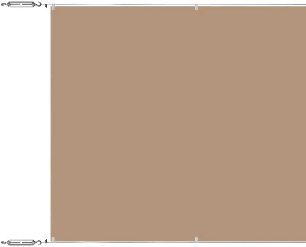 Vertikali markizė, taupe spalvos, 140x800cm, oksfordo audinys