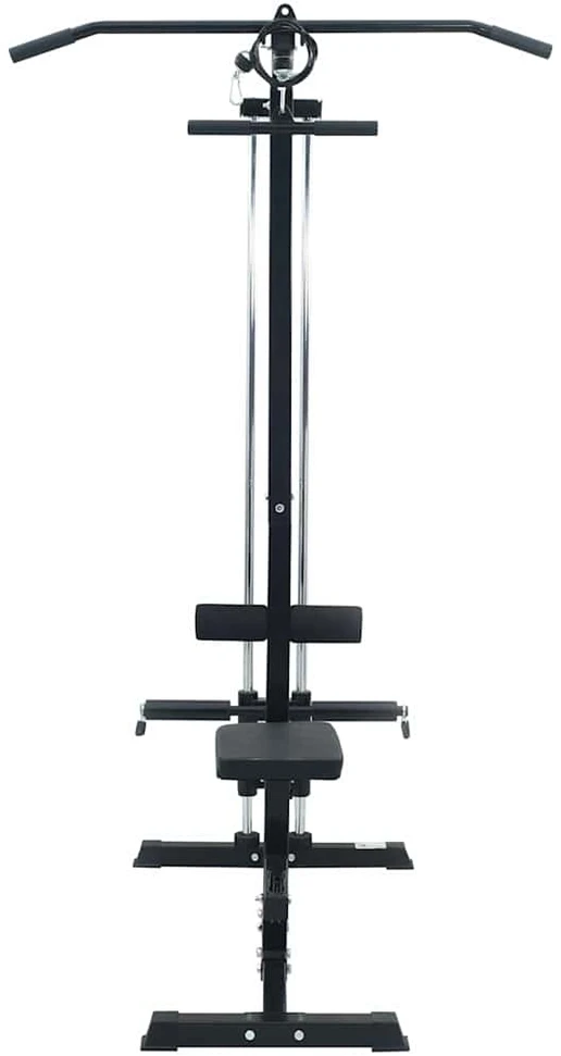 Vertikalios traukos treniruoklis Juoda 110 x 70 x 187 cm