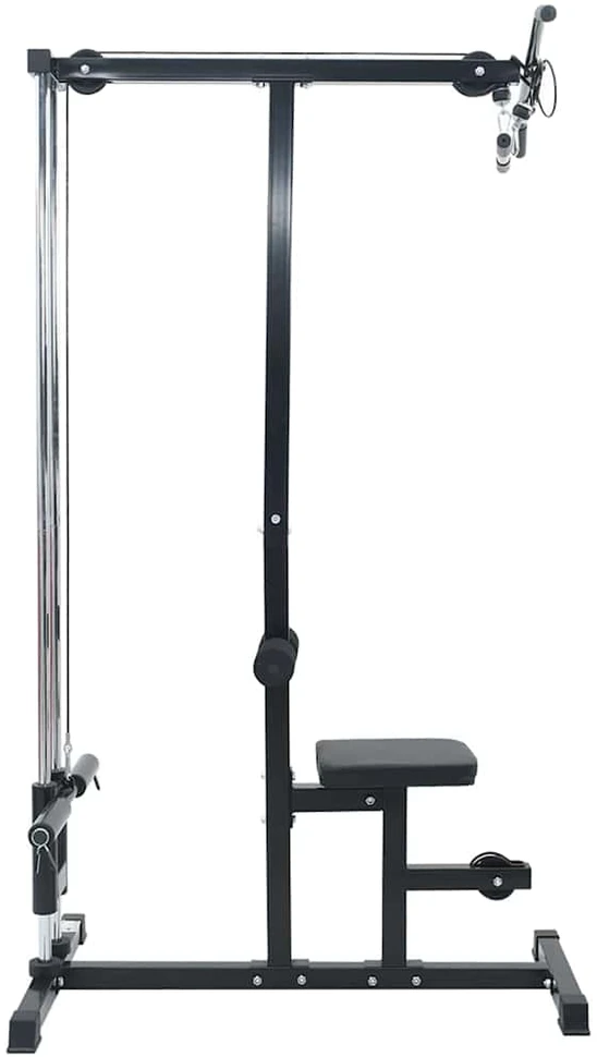 Vertikalios traukos treniruoklis Juoda 110 x 70 x 187 cm