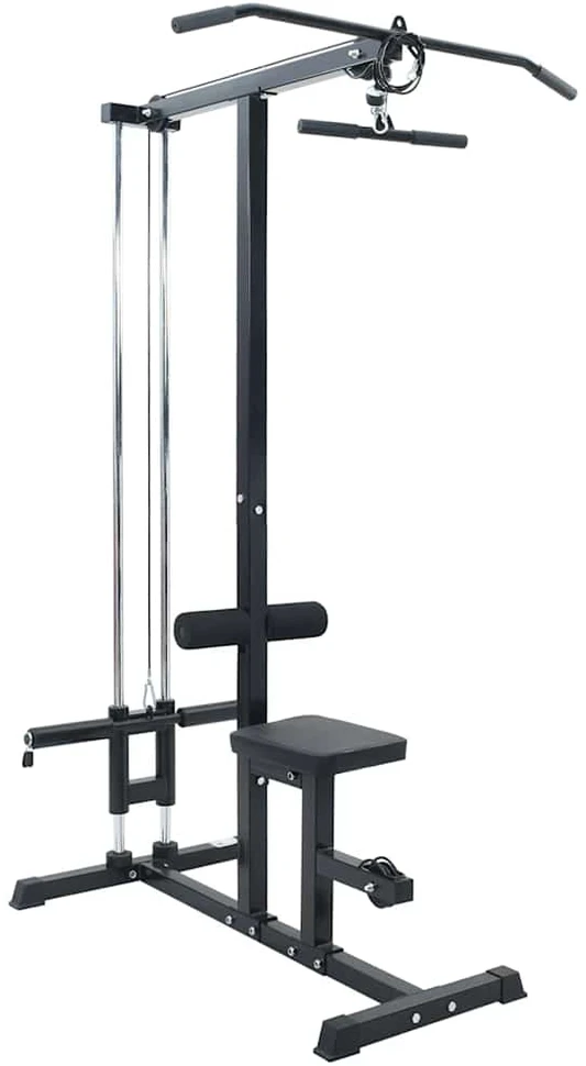 Vertikalios traukos treniruoklis Juoda 110 x 70 x 187 cm