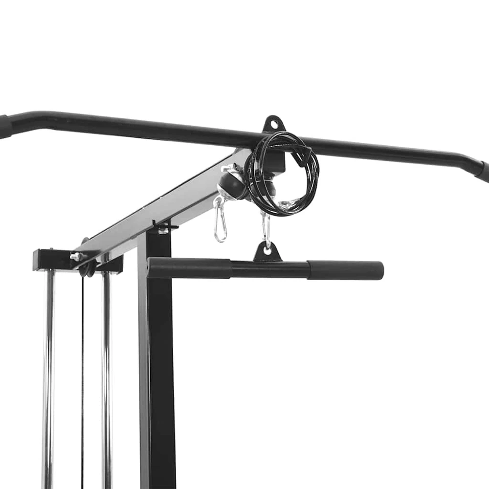 Vertikalios traukos treniruoklis Juoda 110 x 70 x 187 cm