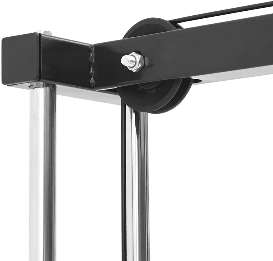Vertikalios traukos treniruoklis Juoda 110 x 70 x 187 cm