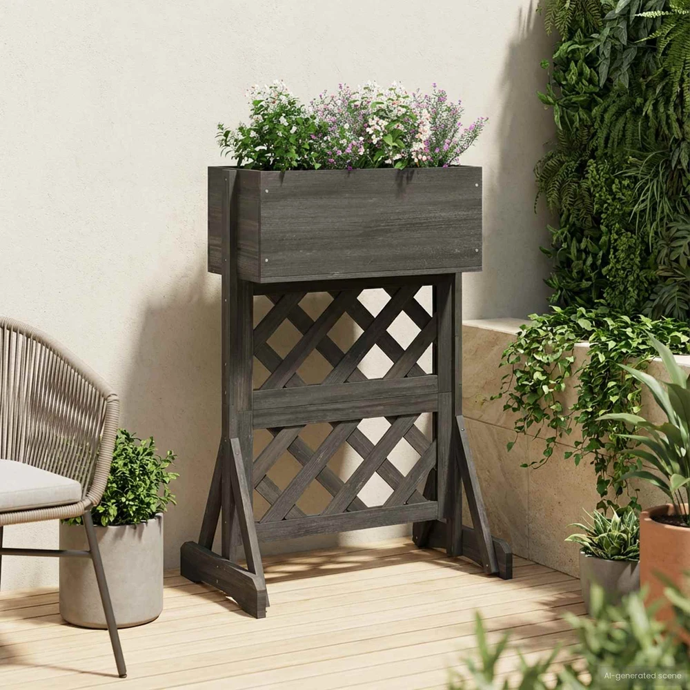 Vertikalus sodinimo trellis Pilka 48 x 30 x 70,5 cm