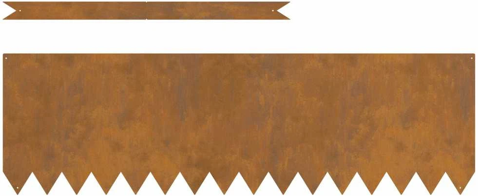 Vejo kraštas 50 vnt. 100 x 0,05 x 30 cm Rūdijanti