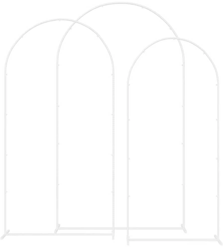 Vestuvinis Arklys 3 vnt. Balta 120 x 40 x 217 cm Plienas